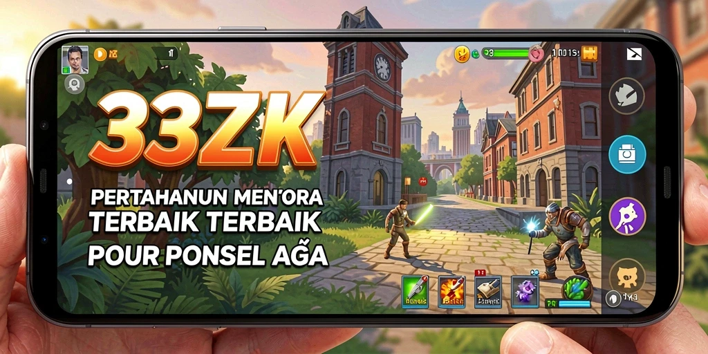Tampilan gameplay menara dalam 33ZK yang seru dan kompetitif.