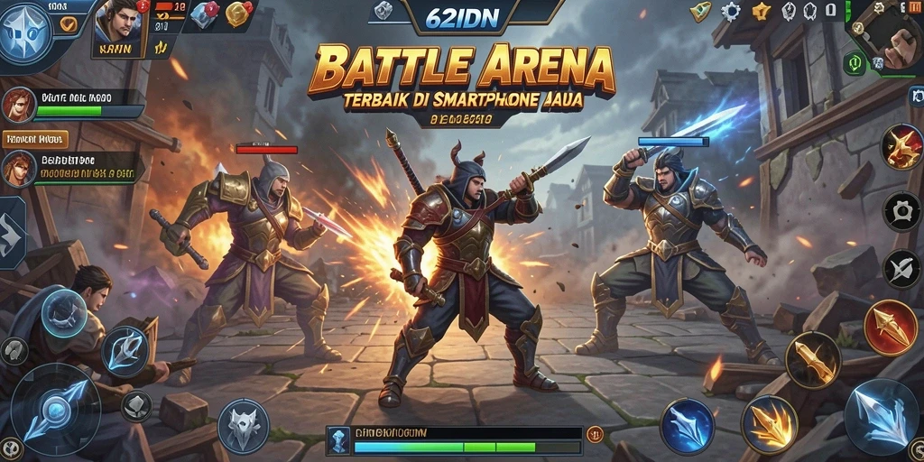 Tampilan gameplay seru dalam arena 62IDN yang penuh aksi.