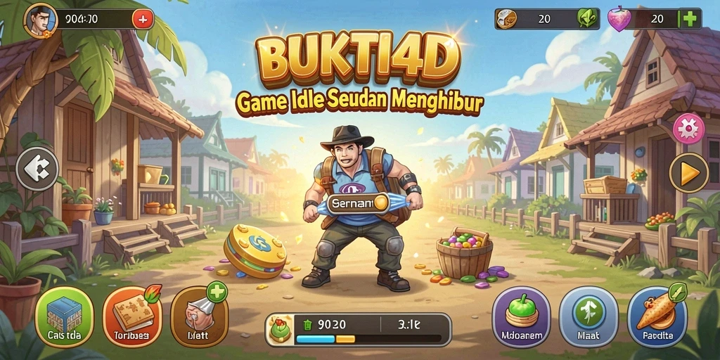 Tampilan gameplay BUKTI4D yang menarik dan penuh warna.