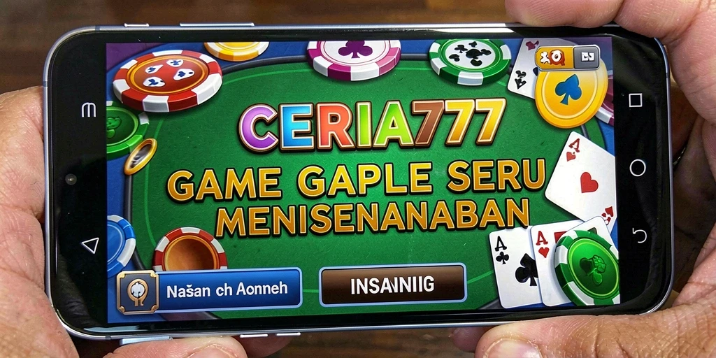 Tampilan gameplay seru dalam CERIA777 saat bermain Gaple.