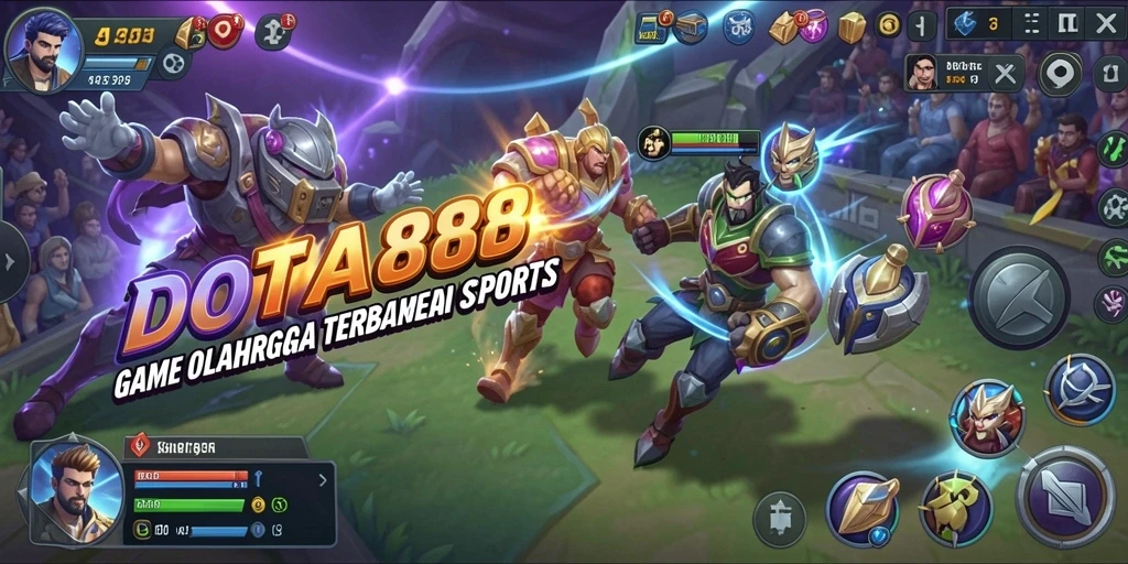 Gameplay DOTA88 yang seru dan penuh strategi di arena olahraga.