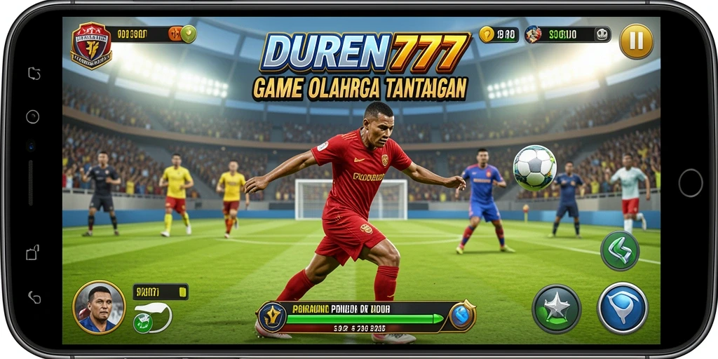 Tampilan gameplay olahraga yang mendebarkan dari DUREN777.