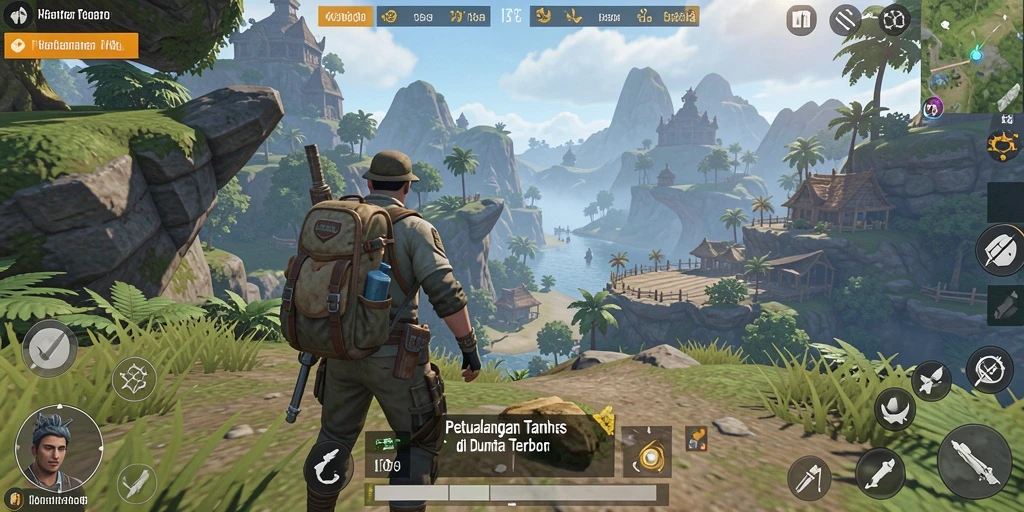 Tampilan gameplay menakjubkan di dunia terbuka HR89.