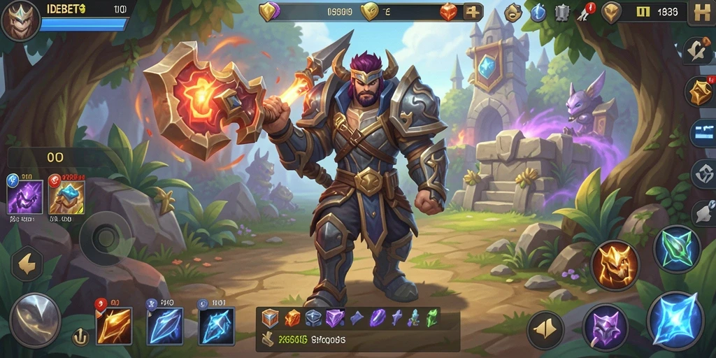 Tangkapan layar gameplay IDEBET yang menunjukkan aksi pertarungan seru.