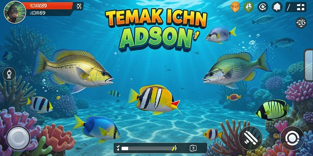 Tangkapan layar game IDR89 menampilkan aksi menembak ikan yang seru.