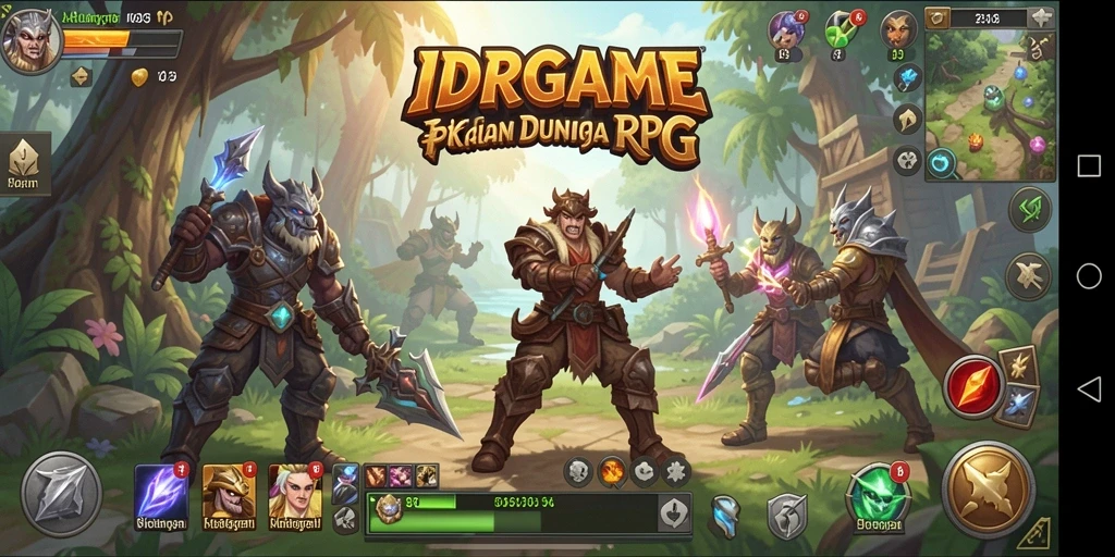 Tangkapan layar IDRGAME menunjukkan karakter beraksi di dunia RPG yang penuh warna.