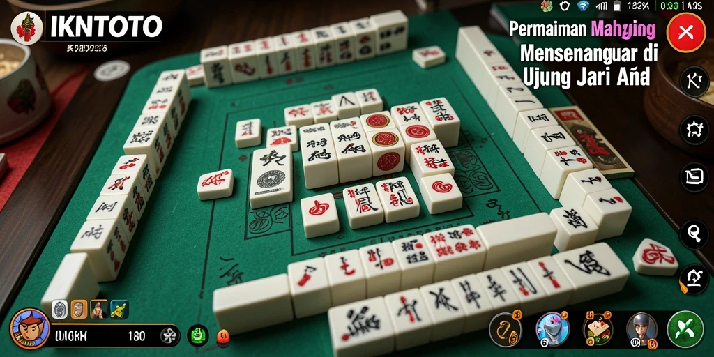 Tampilan permainan IKNTOTO yang menarik dengan ubin Mahjong.