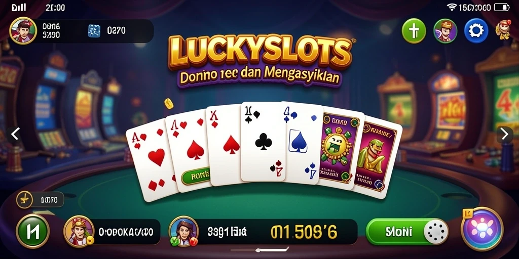 Tampilan gameplay Domino yang menarik dan interaktif di LUCKYSLOTS.