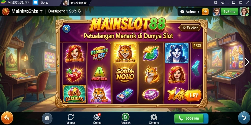Tangkapan layar gameplay MAINSLOT88 menampilkan petualangan seru dalam slot.