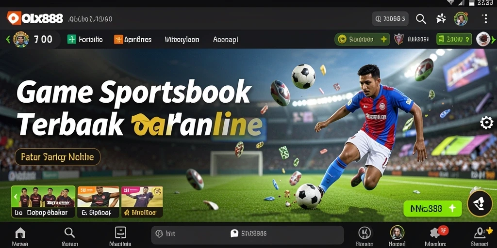 Tampilan gameplay Sportsbook yang menarik dan interaktif.