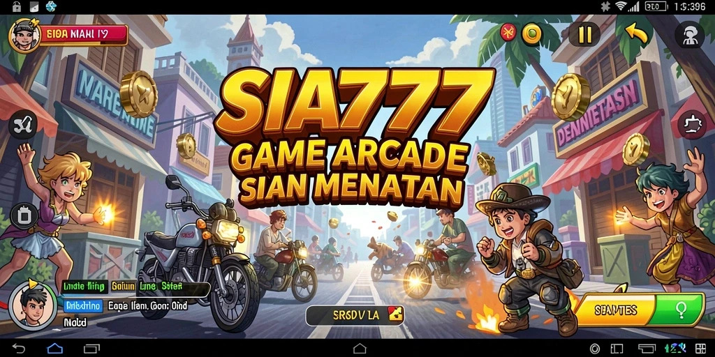 Screenshot gameplay SIA777 menunjukkan aksi seru dalam level Arcade.
