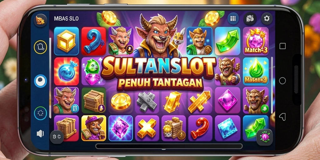 Tampilan gameplay SULTANSLOT yang seru dan menantang di Match-3.