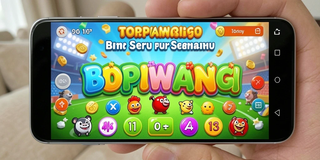 Gameplay seru dalam TOPIWANGI dengan Bingo yang menyenangkan.