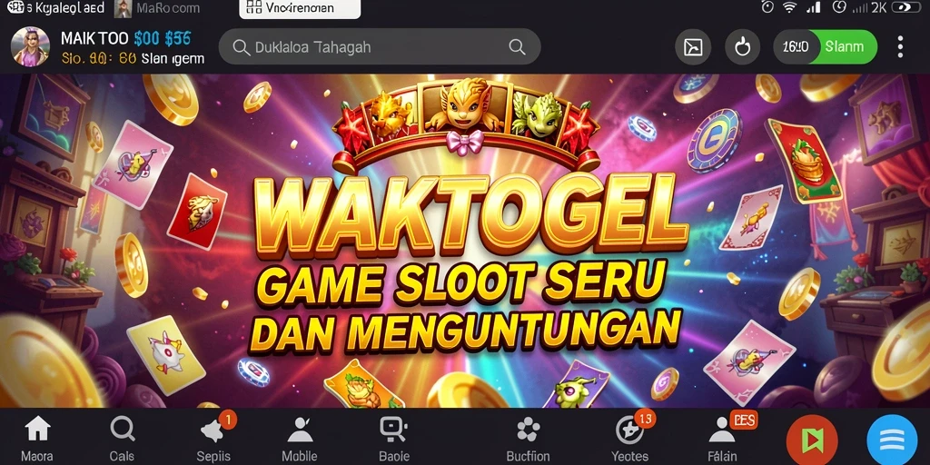 Gameplay menarik WAKTOGEL dengan grafis Slot yang memukau.
