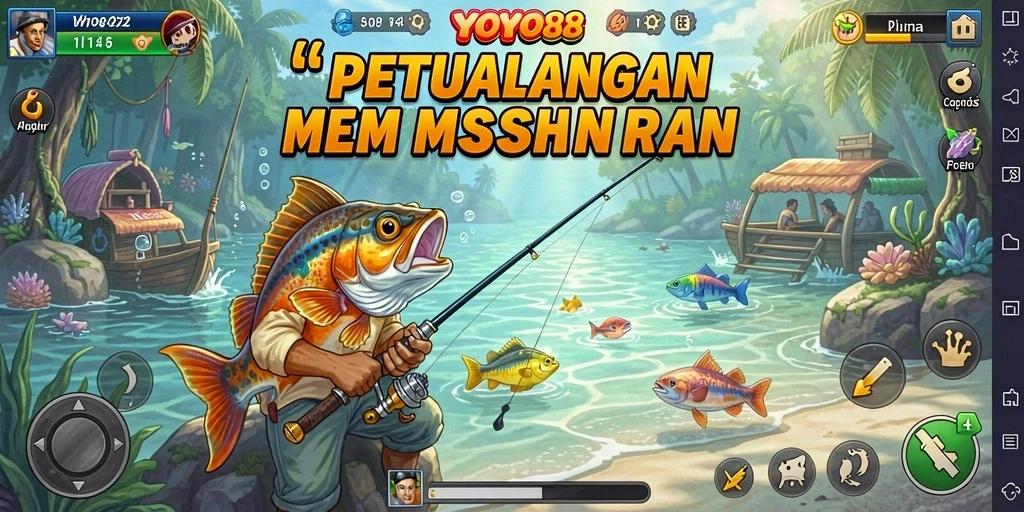 Gameplay menarik dari YOYO88 saat menangkap ikan di laut.